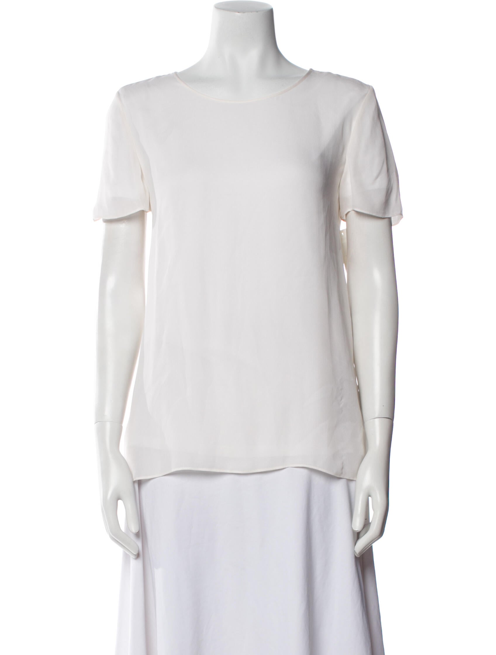 Alexanderwang.T Silk Scoop Neck T-Shirt