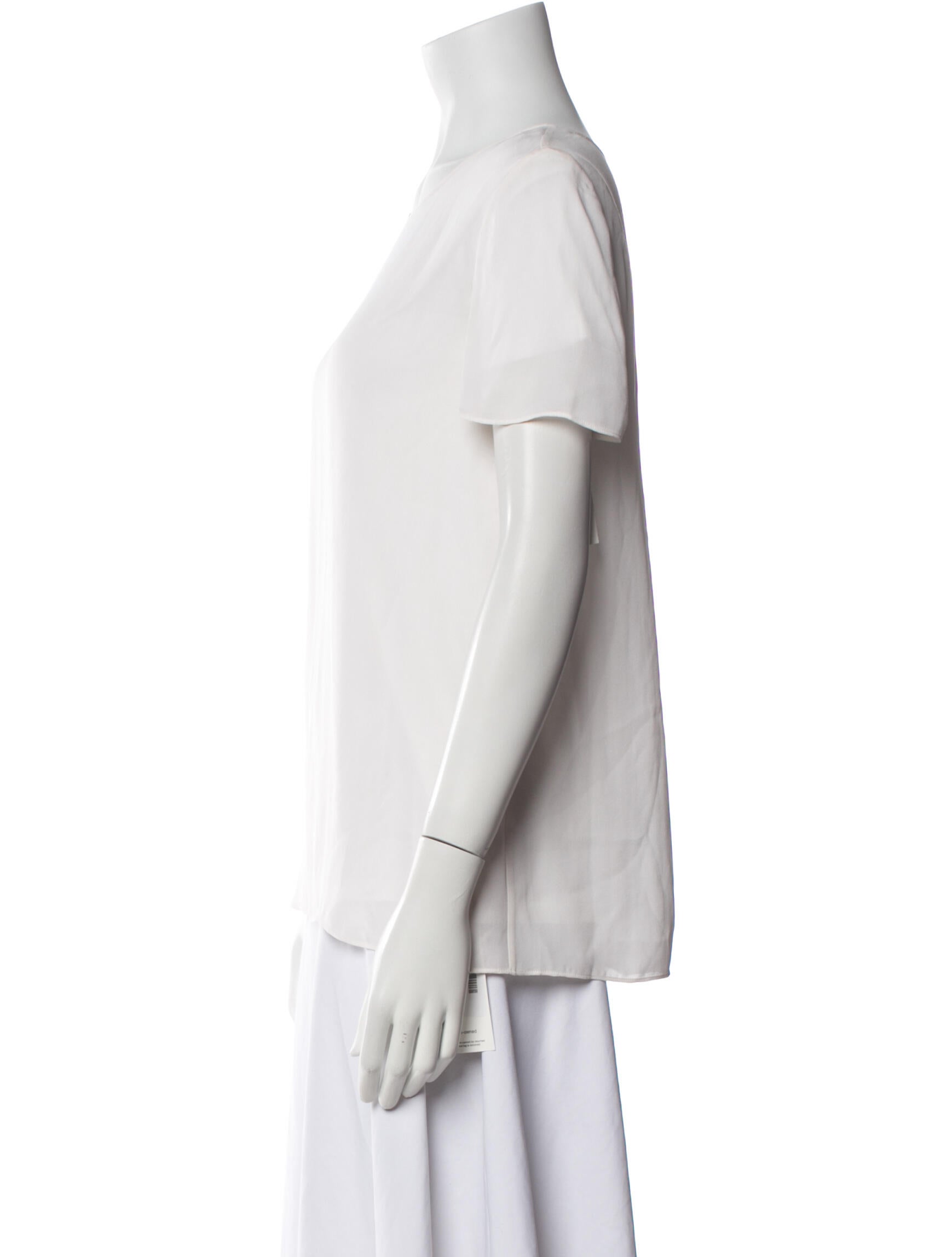 Alexanderwang.T Silk Scoop Neck T-Shirt