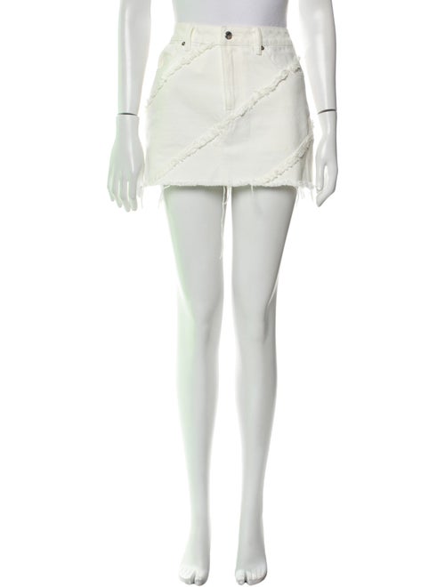 Alexander Wang Raw-Edge Trim Mini Skirt
