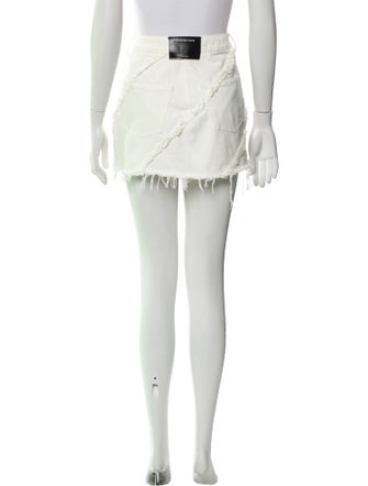 Alexander Wang Raw-Edge Trim Mini Skirt