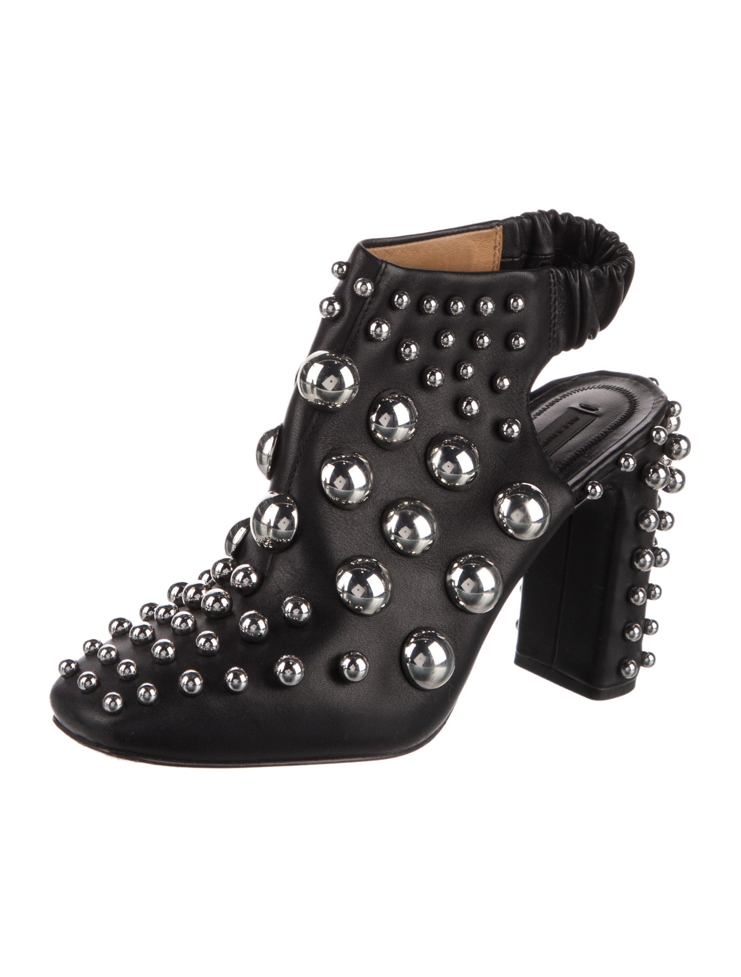 Alexander Wang Leather Studded Accents Slingback Pumps