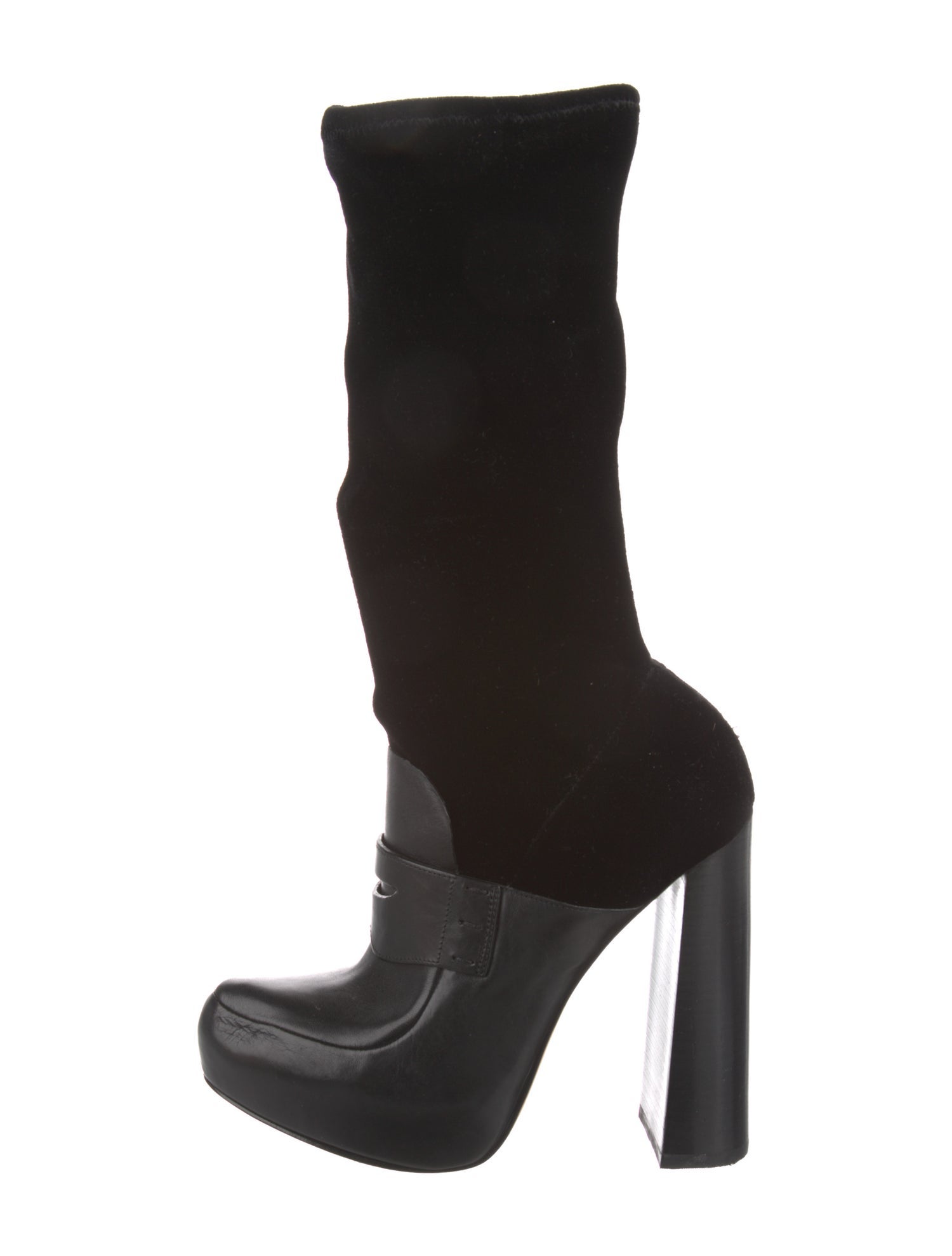 Alexander Wang Leather Sock Boots