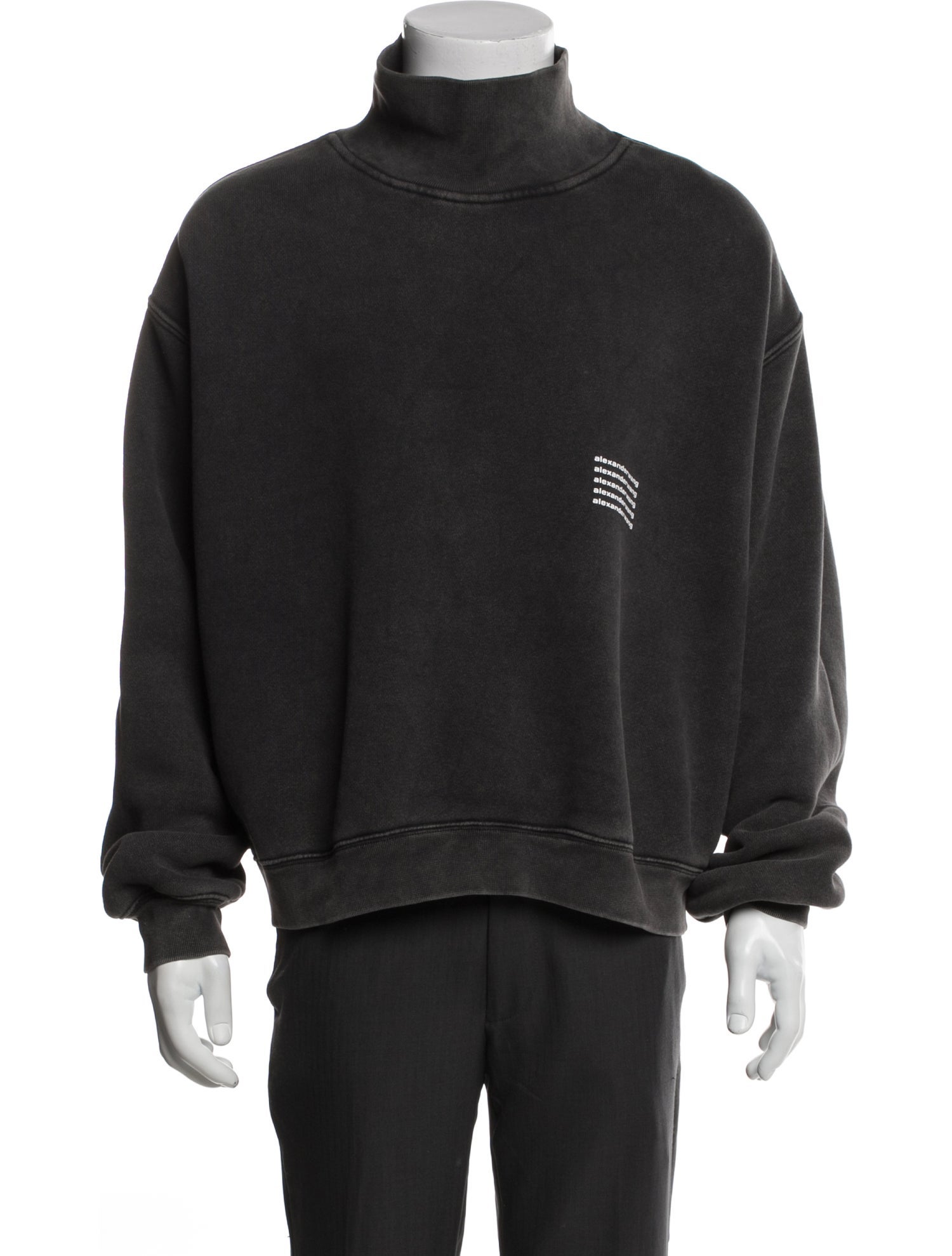 Alexander Wang Graphic Print Turtleneck Sweatshirt