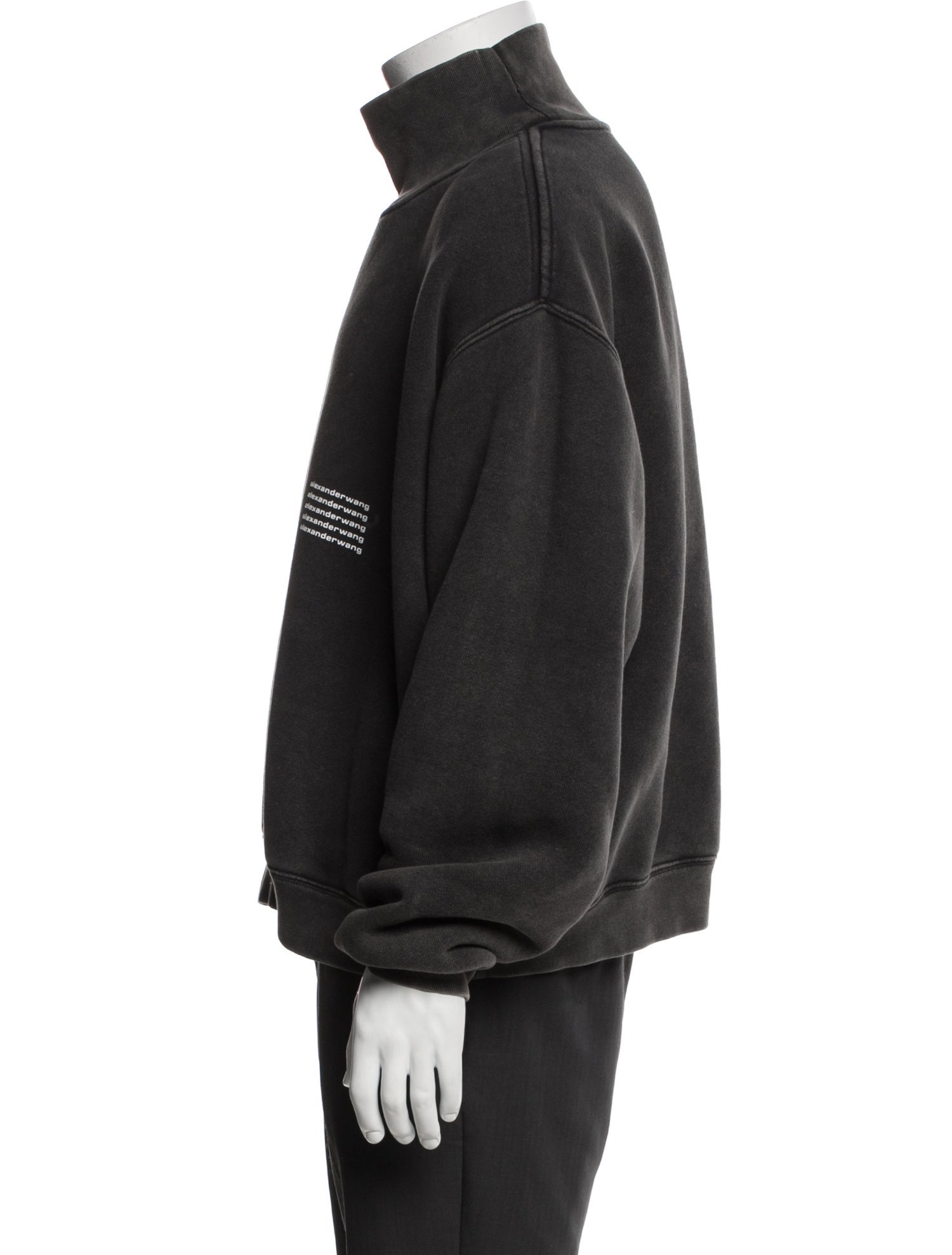 Alexander Wang Graphic Print Turtleneck Sweatshirt