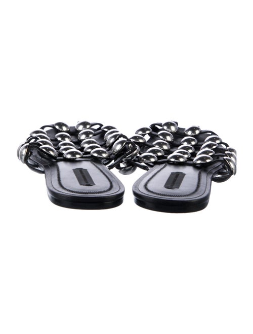 Alexander Wang Leather Studded Accents Flats