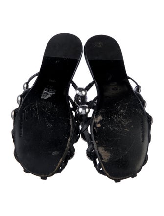 Alexander Wang Leather Studded Accents Flats