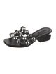 Alexander Wang Leather Studded Accents Slides