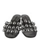 Alexander Wang Leather Studded Accents Slides