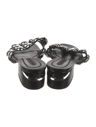 Alexander Wang Leather Studded Accents Slides