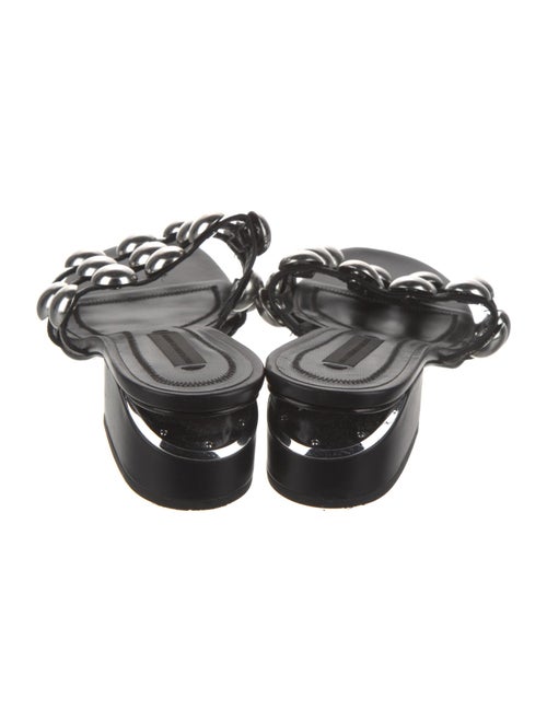 Alexander Wang Leather Studded Accents Slides