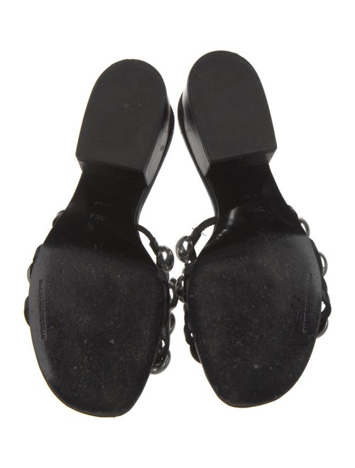 Alexander Wang Leather Studded Accents Slides
