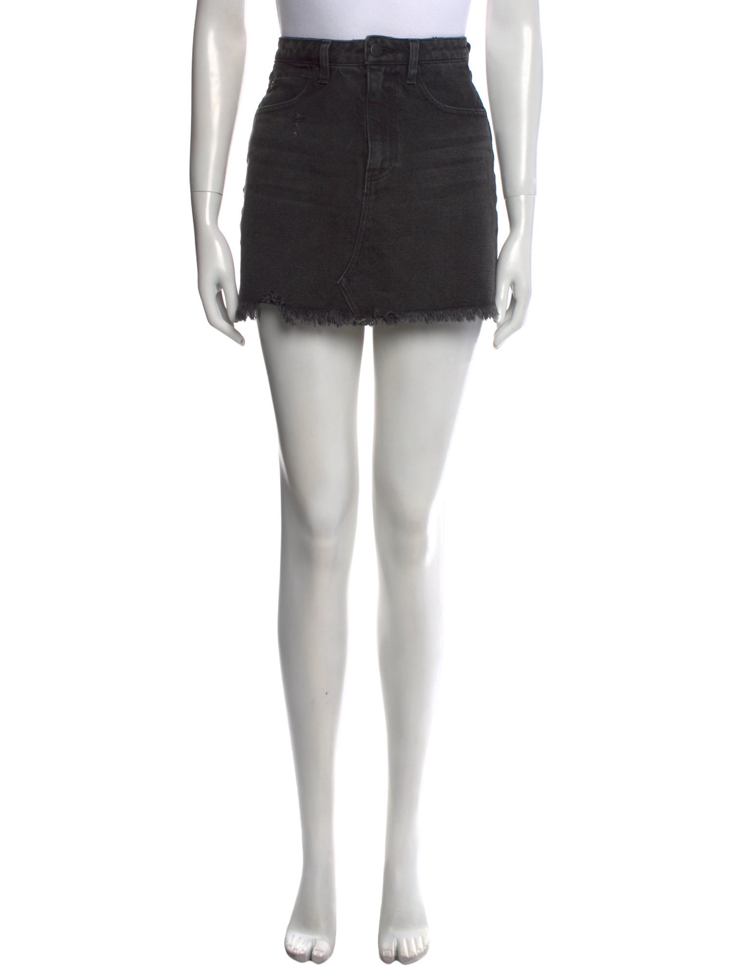 Alexander Wang Raw-Edge Trim Mini Skirt