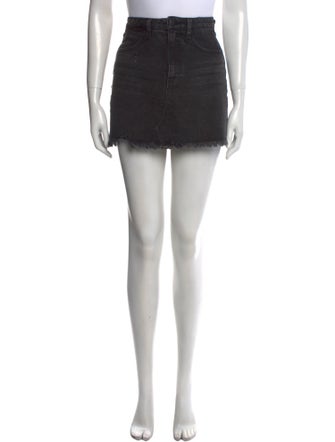 Alexander Wang Raw-Edge Trim Mini Skirt
