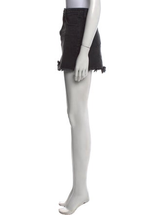 Alexander Wang Raw-Edge Trim Mini Skirt
