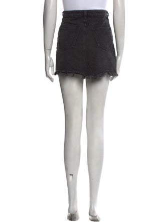 Alexander Wang Raw-Edge Trim Mini Skirt