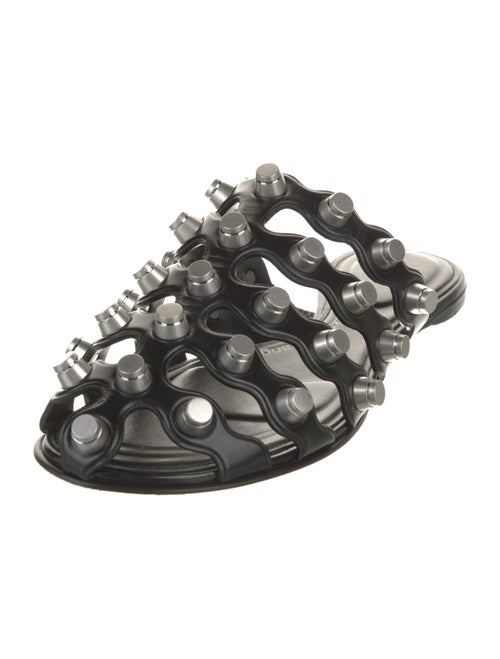 Alexander Wang Leather Cutout Accent Mules