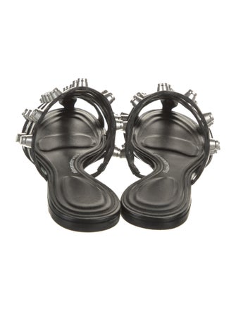 Alexander Wang Leather Cutout Accent Mules