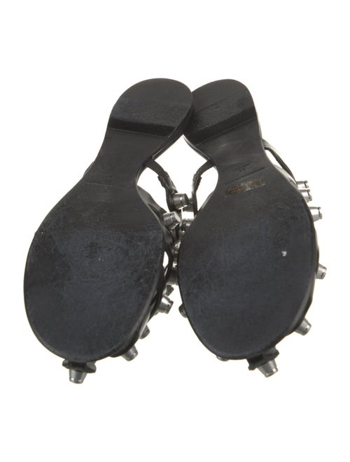 Alexander Wang Leather Cutout Accent Mules