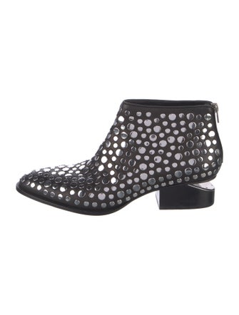 Alexander Wang Leather Polka Dot Print Boots