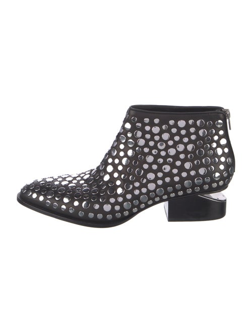 Alexander Wang Leather Polka Dot Print Boots