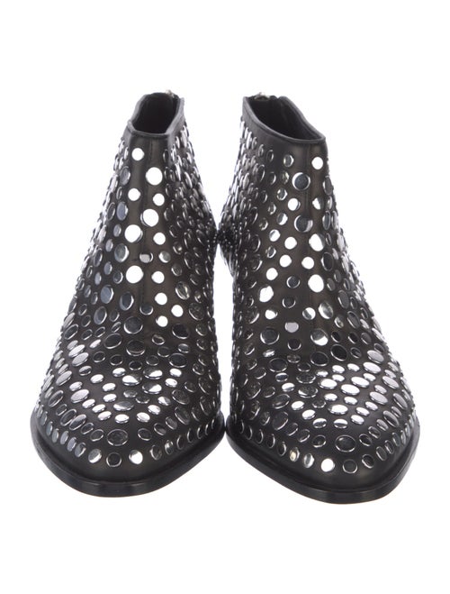 Alexander Wang Leather Polka Dot Print Boots