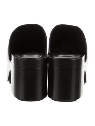 Alexander Wang Embossed Leather Cutout Accent Mules