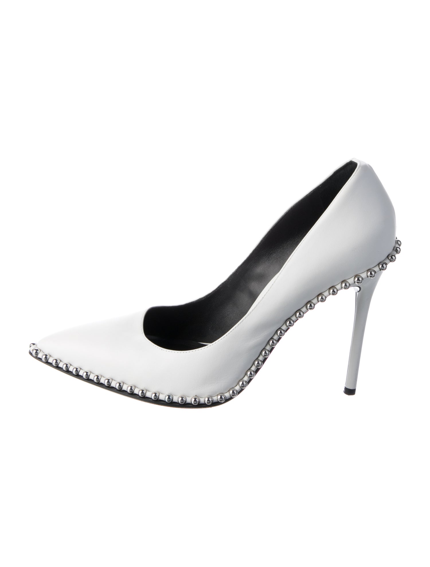 Alexander Wang Leather Beaded Accents Slingback Pumps