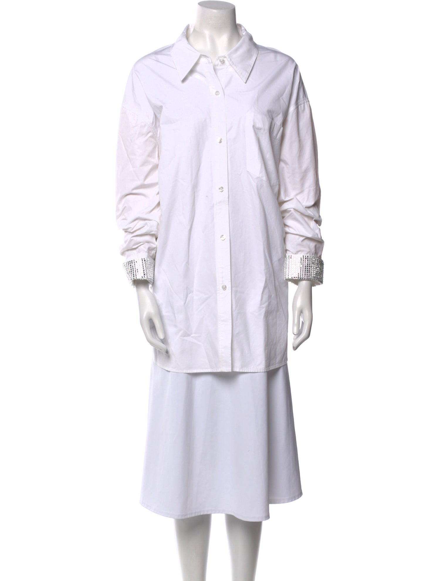 Alexander Wang Long Sleeve Button-Up Top