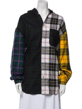 Alexander Wang Lambskin Plaid Print Jacket