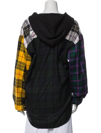 Alexander Wang Lambskin Plaid Print Jacket