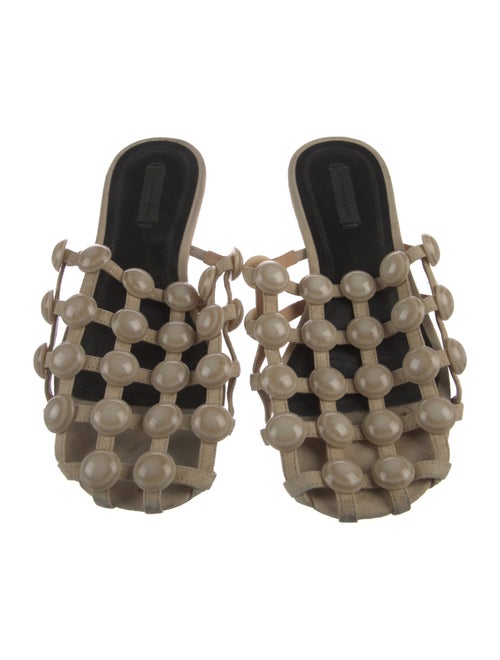 Alexander Wang Suede Studded Accents Mules