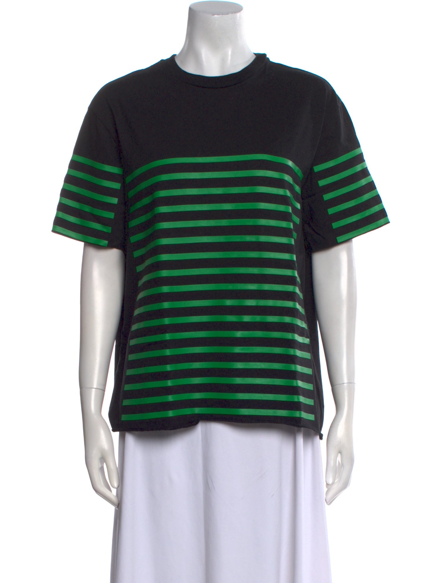 Alexander Wang Striped Crew Neck T-Shirt