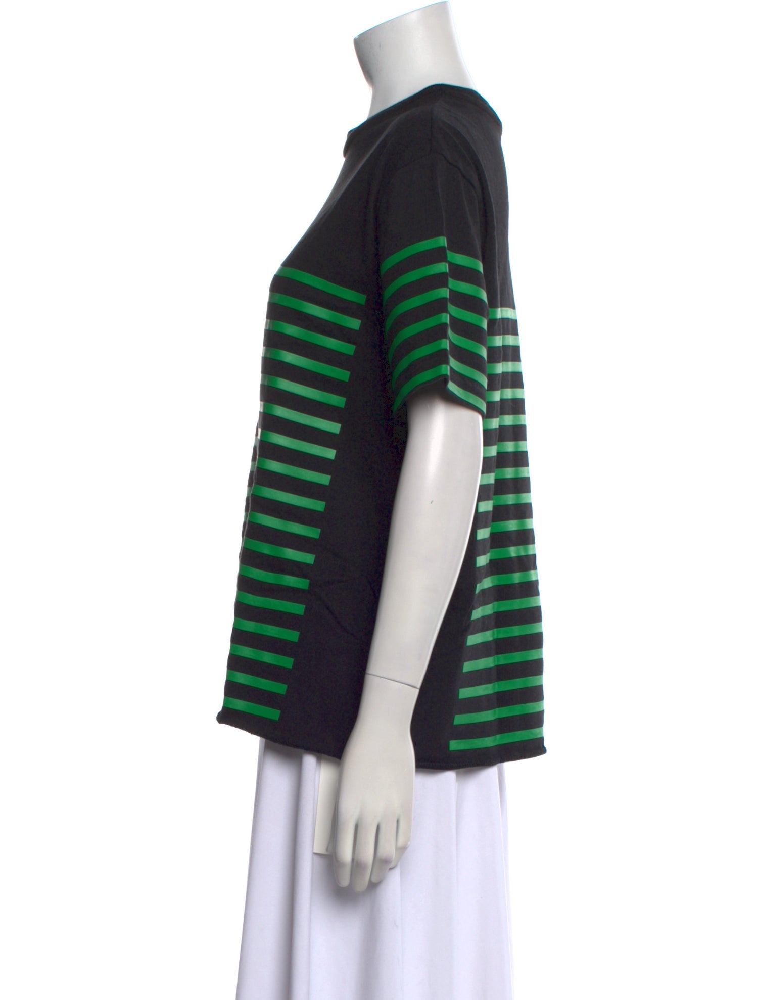 Alexander Wang Striped Crew Neck T-Shirt