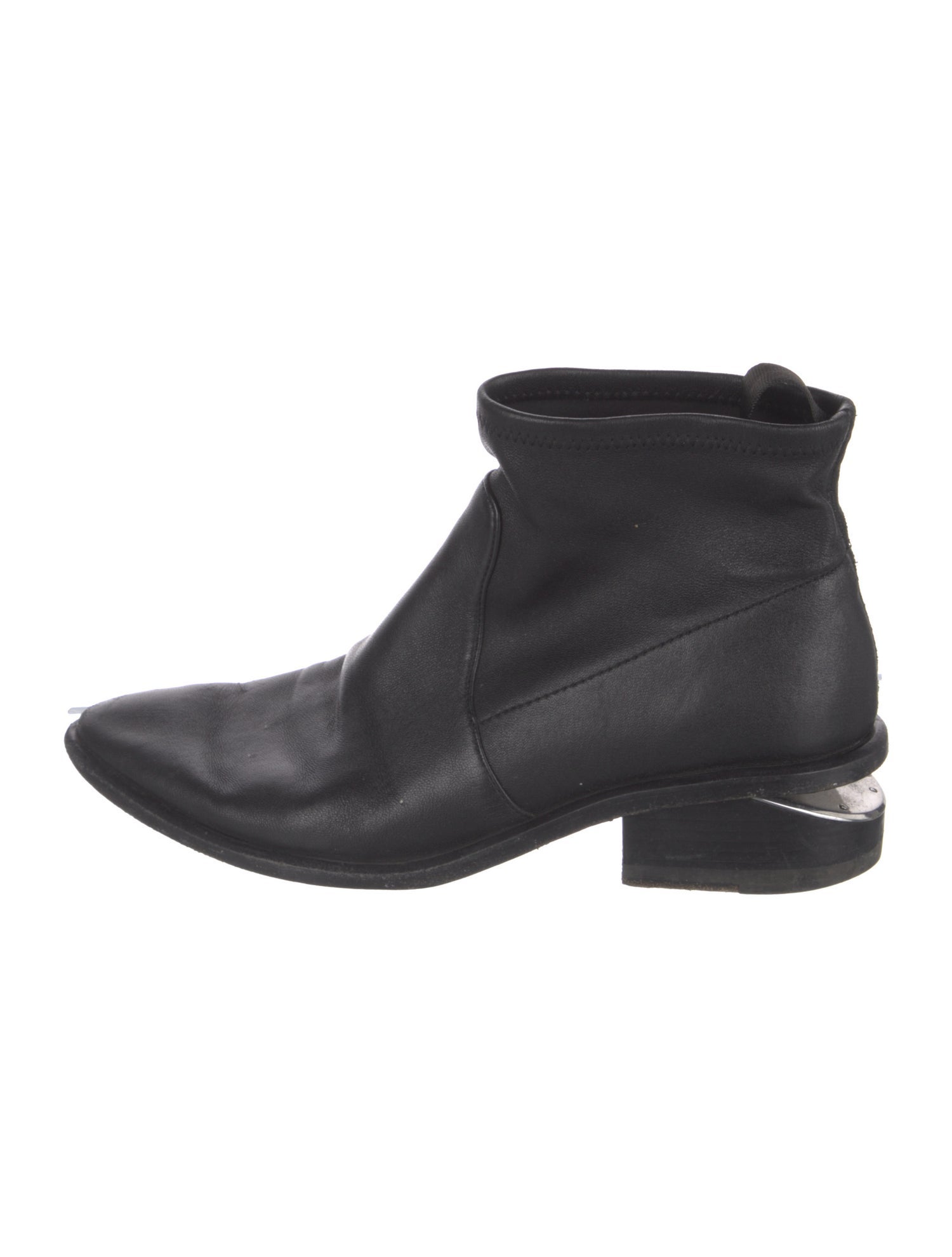 Alexander Wang Leather Whipstitch Trim Boots