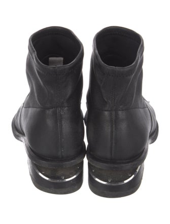 Alexander Wang Leather Whipstitch Trim Boots