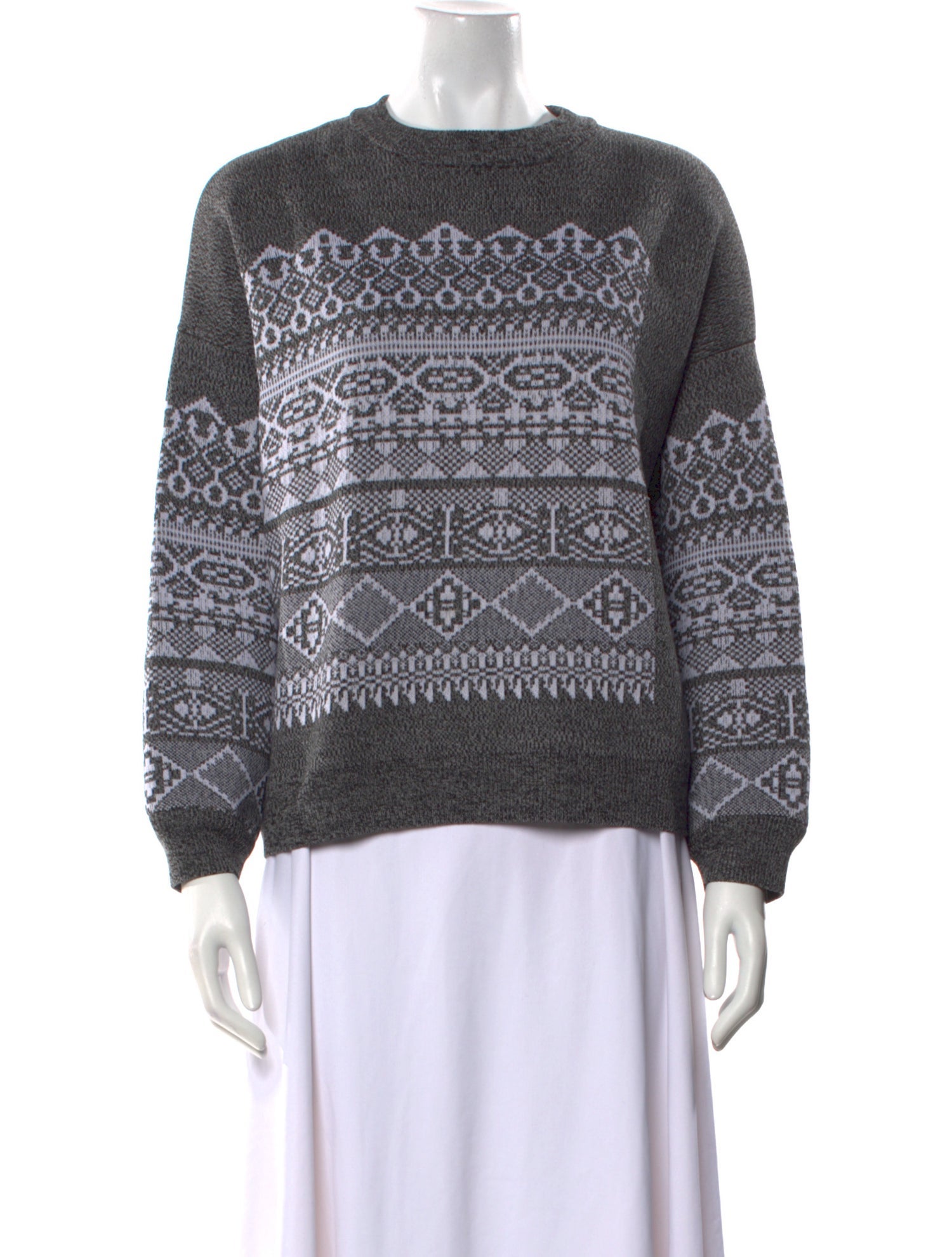 Alexander Wang Printed Crew Neck Sweater