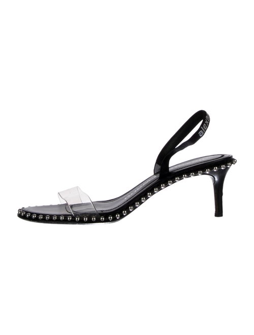 Alexander Wang Leather Studded Accents Slingback Sandals
