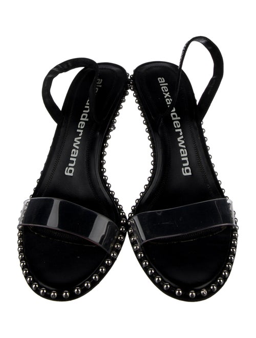 Alexander Wang Leather Studded Accents Slingback Sandals