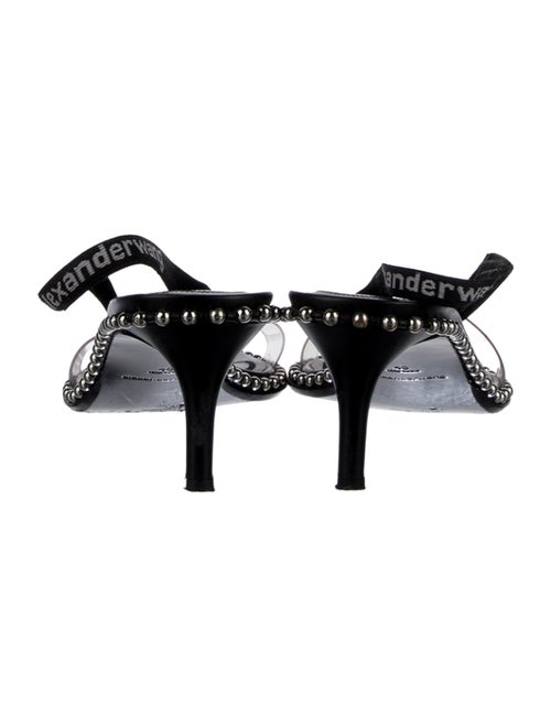 Alexander Wang Leather Studded Accents Slingback Sandals