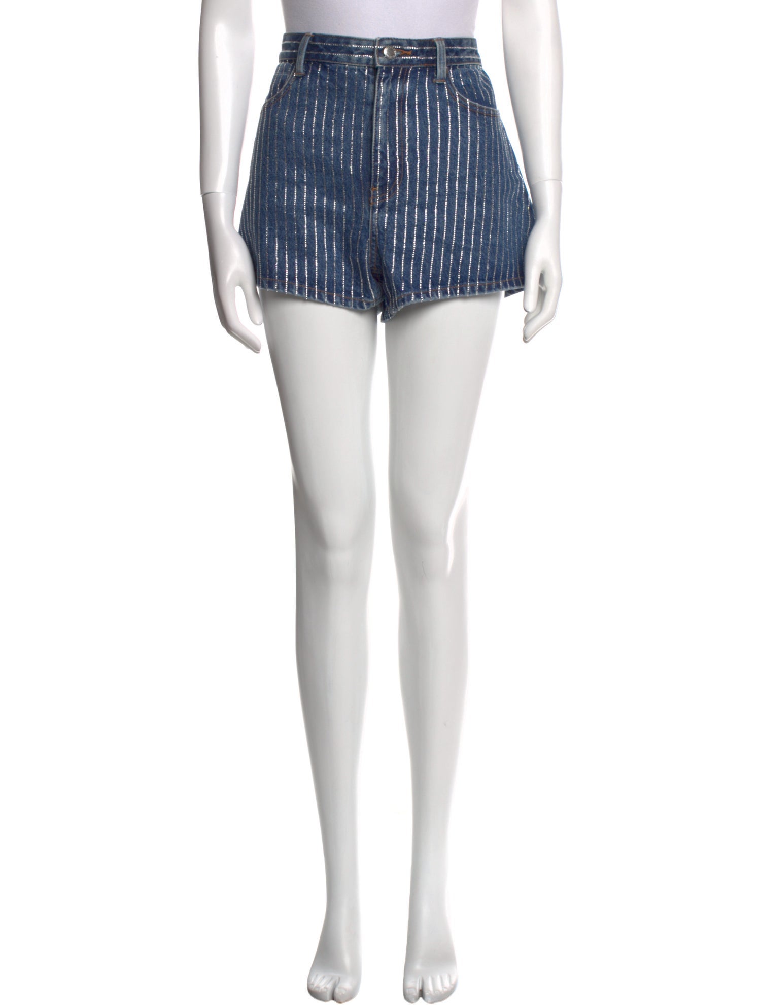 Alexander Wang Striped Mini Shorts