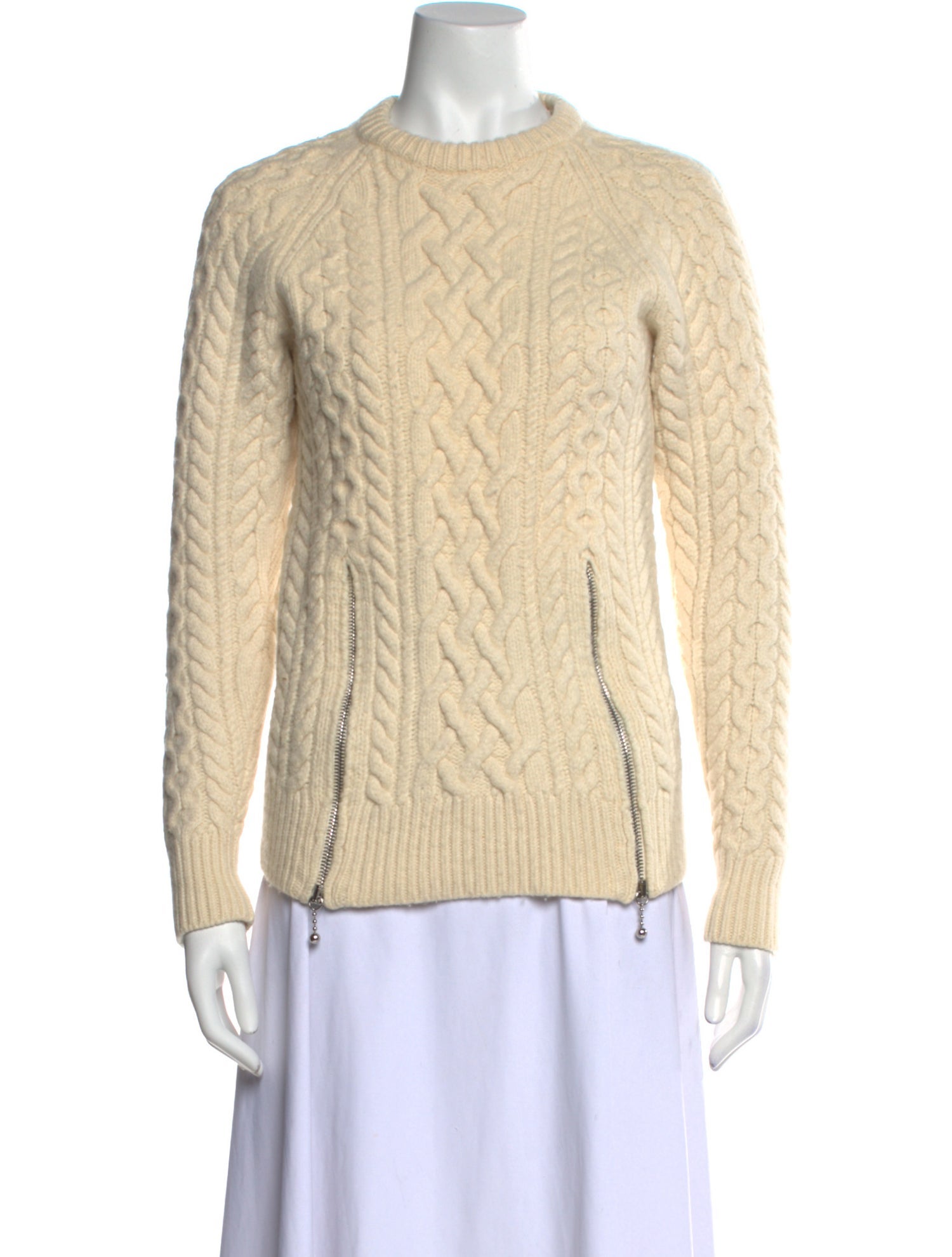 Alexander Wang Merino Wool Mock Neck Sweater