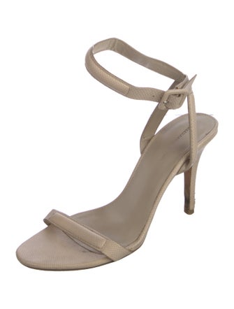 Alexander Wang Leather Animal Print Sandals