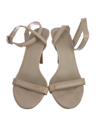 Alexander Wang Leather Animal Print Sandals