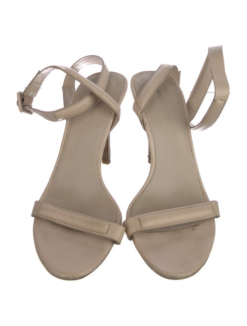 Alexander Wang Leather Animal Print Sandals