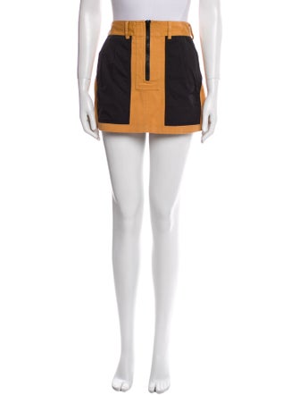 Alexander Wang Colorblock Pattern Mini Skirt