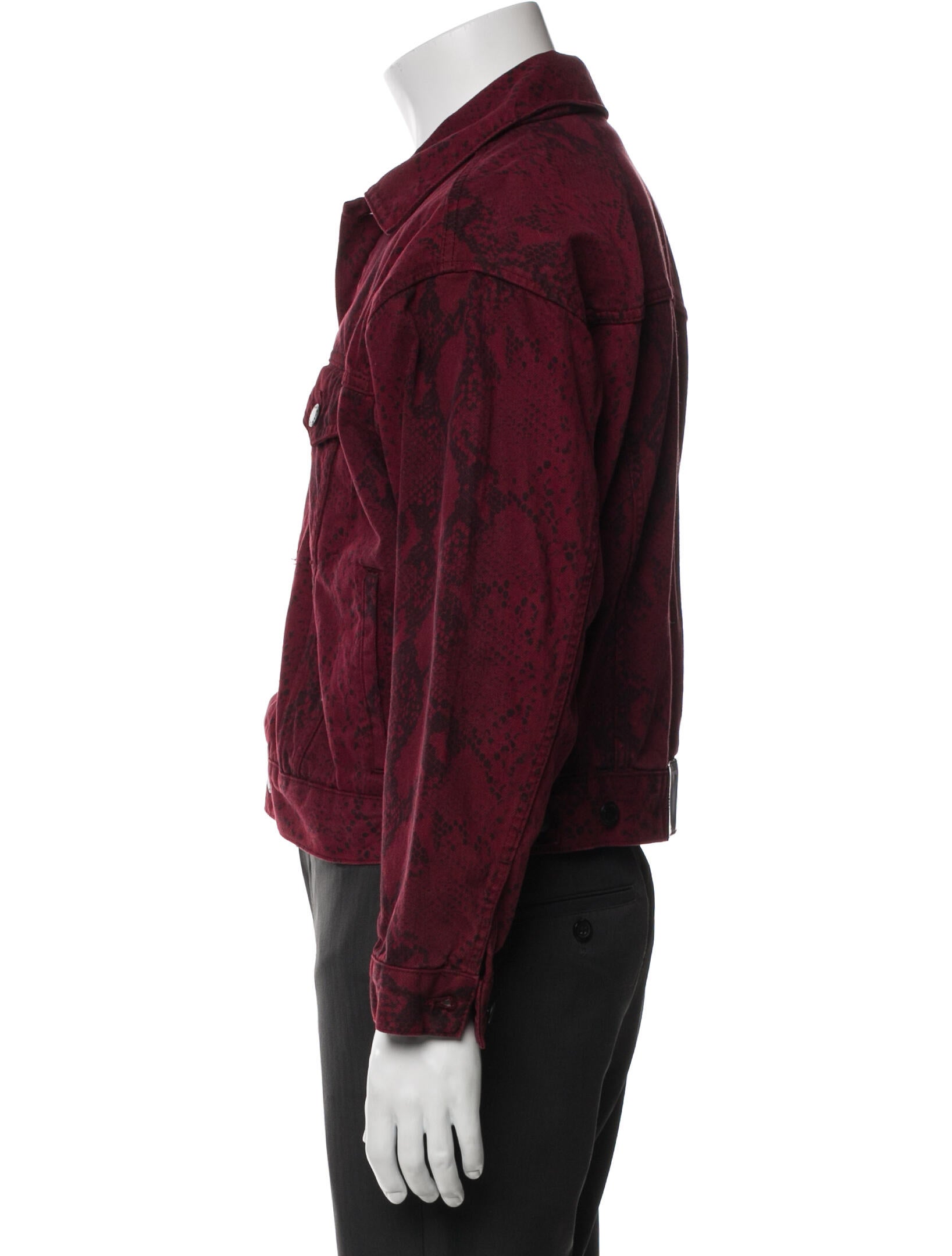 Alexander Wang Animal Print Trucker Jacket