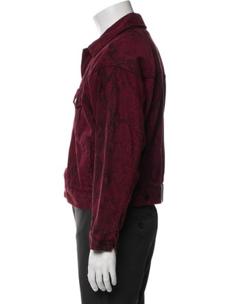 Alexander Wang Animal Print Trucker Jacket