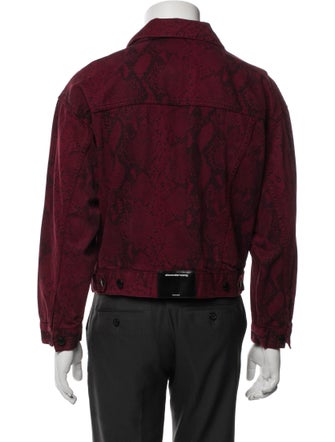 Alexander Wang Animal Print Trucker Jacket