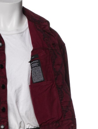 Alexander Wang Animal Print Trucker Jacket