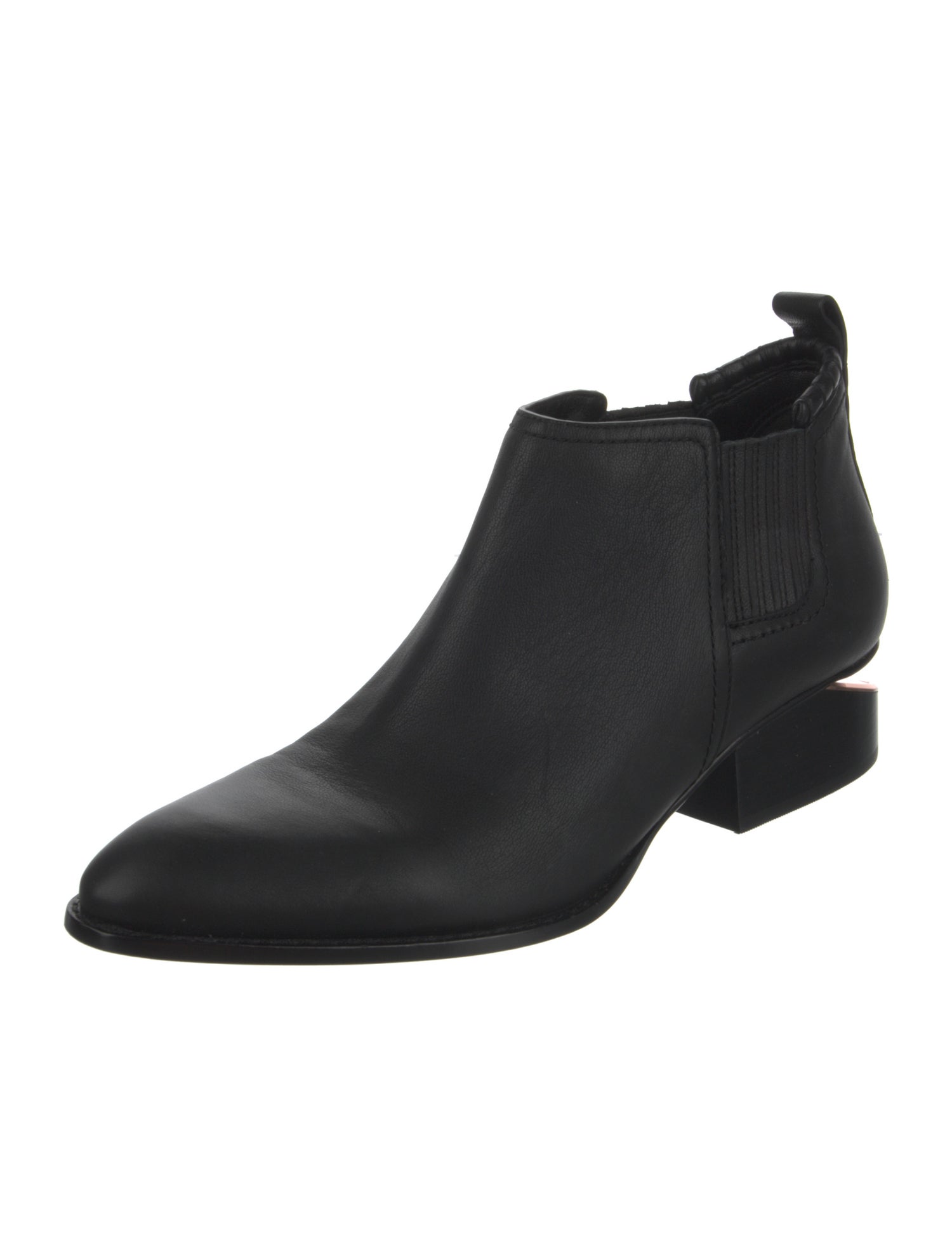 Alexander Wang Leather Cutout Accent Chelsea Boots
